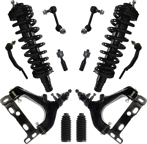 Miniatura 11 de Detroit Axle - Kit de suspensión delantera de 12 piezas para Mercury Grand Marquis Ford Crown Victoria Town Car 2003-2011, 2 brazos de control