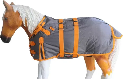 Miniatura 9 de Manta de invierno de 36" 1200D para potro, poni, caballo pequeño, asno recién destetado Teal 51945