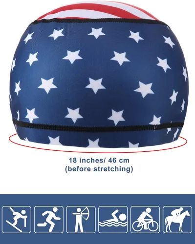 Miniatura 4 de Geyoga Gorro de calavera de enfriamiento para correr, 8 piezas, gorro de ciclismo