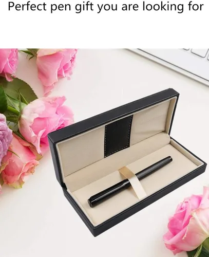 Miniatura 7 de Pemmeed Bolígrafo de Bola de Tinta Líquida para Mujeres Caja de Lujo Bolígrafo de Gel Tinta Negra Bolígrafo Elegante Recargable para Oficina