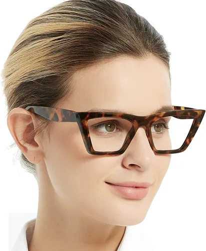 OCCI CHIARI Gafas de lectura para mujer, lentes de ojo de gato 0 1.0 1.25 1.5 1.75 2.0 2.25 2.5 2.75 3.0 3.5 4.0 5.0 6.0 (marrón, 100)