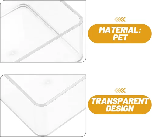 Miniatura 9 de 6 organizadores transparentes de cajones, cajas de almacenamiento de mesa transparentes para oficina, artículos diversos, organización de utensilios