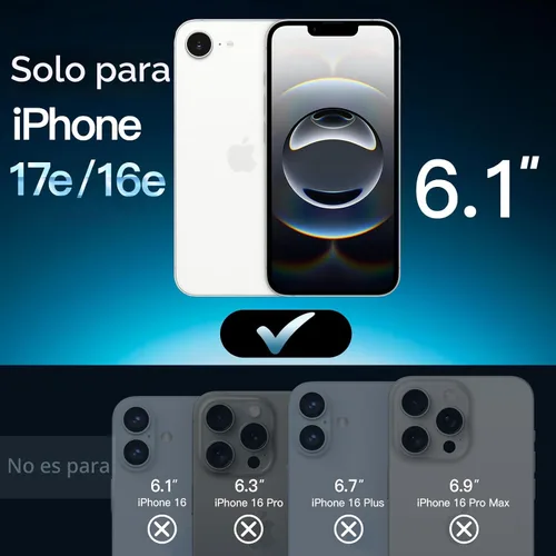 Miniatura 2 de JETech Protector de pantalla de cobertura completa para iPhone 16e de 6.1 pulgadas 2025, película de vidrio templado 9H, compatible con fundas