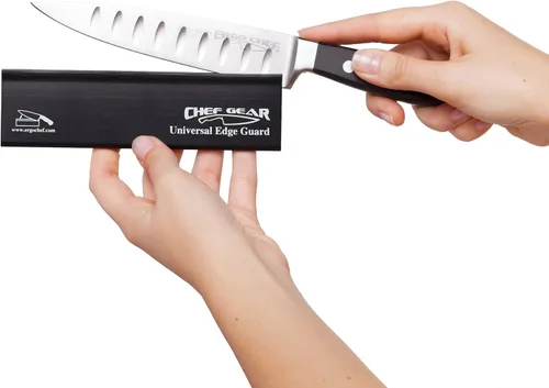 Miniatura 4 de Ergo Chef Juego universal de 5 protectores de filo para cuchillos, color negro