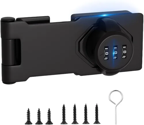 Cerradura de gabinete sin llave de contraseña de 3 dígitos para puerta corrediza con combinación, cerradura para armario deslizante, cerradura para