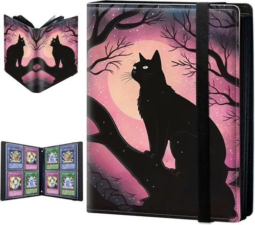 Miniatura 9 de Carpeta para tarjetas intercambiables, 4 bolsillos para tarjetas intercambiables, 160 bolsillos de doble cara, funda para tarjetas de tamaño Mujeres