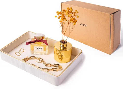 Miniatura 9 de Bandeja de perfume, organizador de mesita de noche, organizador de perfumes, bandejas de perfume para tocador, bandeja de tocador para tocador