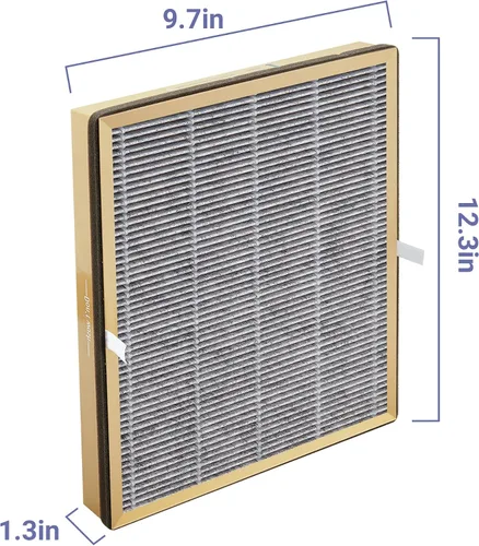 Miniatura 7 de Filtro de repuesto HEPA compatible con purificador de aire TaoTronics TT-AP002 y para purificadores de aire VAVA VA-EE008, filtro HEPA verdadero