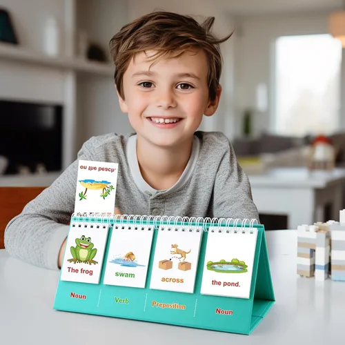 Miniatura 4 de Juguetes de terapia del habla, construcción de oraciones para niños de primer 1º, 2º y 3er grado, artículos imprescindibles para el aula de jardín