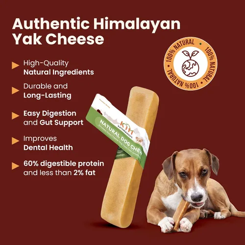 Miniatura 6 de Queso auténtico del Himalaya de yak para perros - Pequeño (Paquete de 10) - Procedencia de las estribaciones prístinas del Himalaya, sin cuero