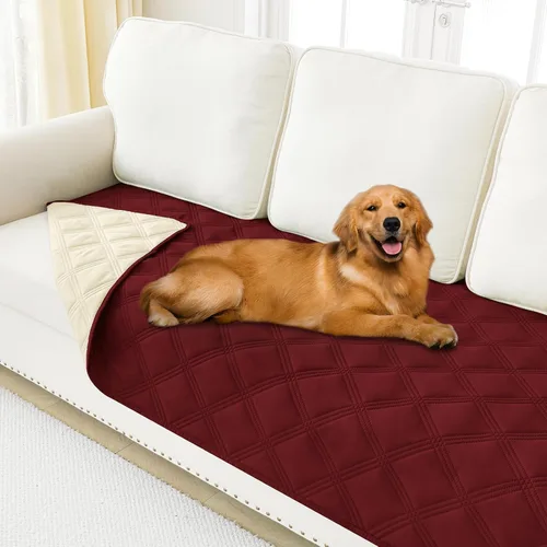Miniatura 62 de Smiry Funda Impermeable para Cama de Perro, Manta Suave Reversible para Mascotas, Lavable a Prueba de Fugas para Gatos y Perros, Funda para Sofá