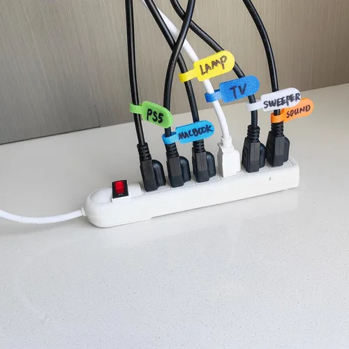 Miniatura 3 de Etiquetas para cables, etiquetas de cable, etiquetas de alambre, etiquetas de cable y etiquetas de alambre para gestión e identificación de cables