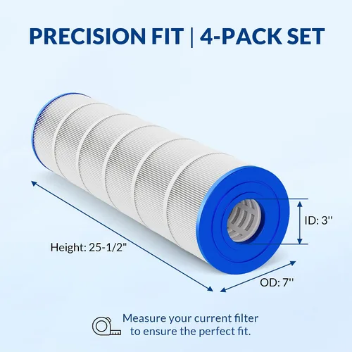 Miniatura 2 de C4030 C4025 Cartuchos de filtro de piscina, 5 onzas + tela trilobal, repuesto para Hayward CX880XRE, PA106, 424 pies cuadrados, paquete de 4, serie