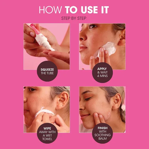 Miniatura 3 de Nad's Depilación facial suave y calmante para mujeres, crema depilatoria sensible para áreas delicadas de la cara, 0.99 onzas (4446)