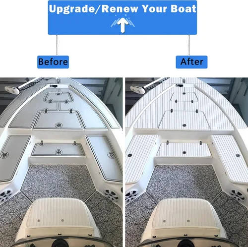 Miniatura 5 de Piso de Barco de Espuma EVA Cubierta de Espuma de Barco Camuflaje 94"x45"/35"/23" Tapete Antideslizante para Barco Autoadhesivo Rollos de Espuma