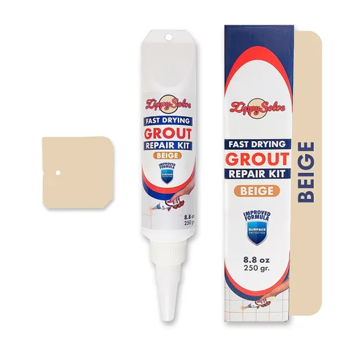Miniatura 11 de ZippySolve Lechada para Azulejos, Kit de Reparación, Paquete de 2 Rellenos de Lechada, Restaura y Renueva la Línea de Juntas de Azulejos, Tubo
