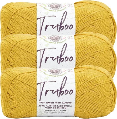 Miniatura 42 de (1 Madeja) Lion Brand Yarn Truboo Yarn, Aguamarina