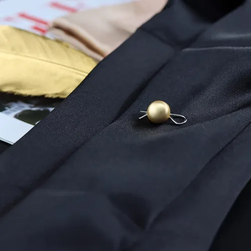 Miniatura 3 de Jerler 10 piezas de oro Matal Botones Adornos Coser en Ropa Botones (dorado)