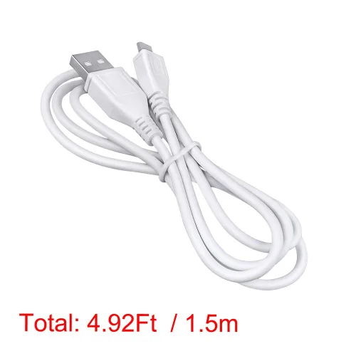 Miniatura 3 de ABLEGRID - Cable de datos y cargador micro USB para Samsung Galaxy Tab 4 7.0 Nook SM-T230NU (4.9 ft), color blanco