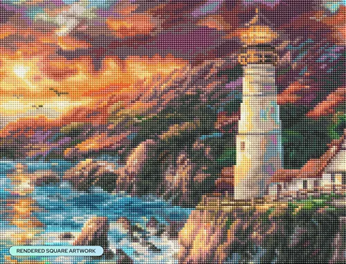 Miniatura 2 de DIAMOND ART CLUB Kit de pintura de diamantes Apex of Fate, divertidas manualidades para adultos, lienzo cuadrado de arte de diamantes por Chuck