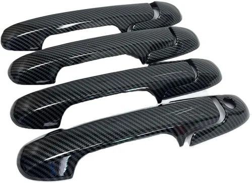 Miniatura 3 de para 2003 2004 2005 2006 2007 Honda Accord Cubiertas de Manija de Puerta Lateral de Fibra de Carbono Estilo Brillante ABS