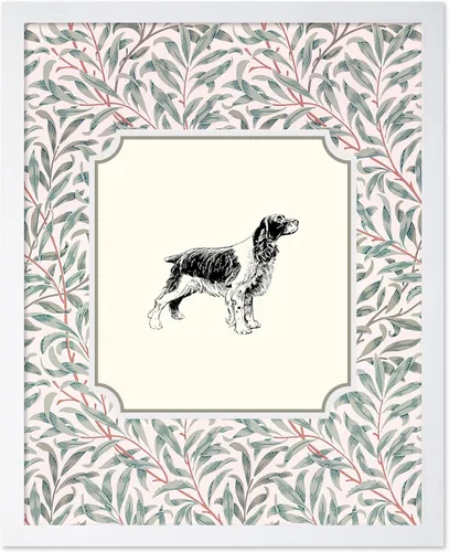 Miniatura 52 de Poster Master Póster Vintage de Cocker Spaniel Inglés - Impronta Retro de Perro - Arte Floral - Arte de Cachorros - Arte para Amantes de Animales