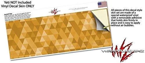 Miniatura 3 de Mosaico triangular naranja – Calcomanía estilo adhesivo para Yeti Rambler Colster y RTIC Can (refrigerador no incluido)