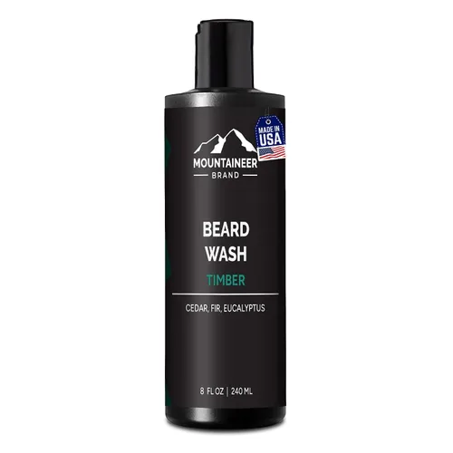 Miniatura 13 de Mountaineer Brand Lavado de barba para hombres Champú para barba 100% natural Espuma suavizante de limpieza gruesa para cabello y piel Hidrata