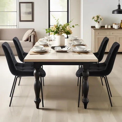 Miniatura 3 de NicBex Sillas de comedor de terciopelo, sillas de recepción tapizadas, silla decorativa copetuda con patas de metal para la cocina del hogar, sala