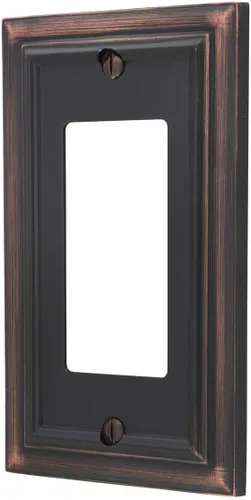 Miniatura 9 de Amerelle 94BW Continental - Placa de pared, 1 en blanco, metal fundido, blanco, 1 paquete