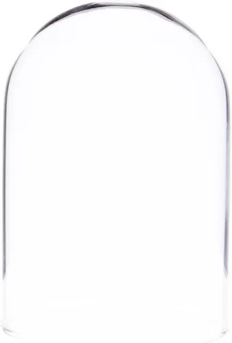 Miniatura 2 de Plymor 2" x 3" Mini cristal Display Dome Cloche (base de chapa de madera negra)
