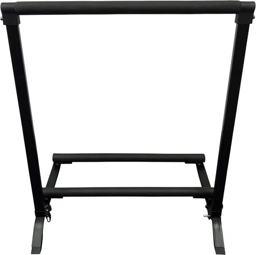 Miniatura 7 de Soporte multiguitarra para 5 soportes plegable, universal, soporte portátil para guitarra negra con acolchado de goma antideslizante para acústica