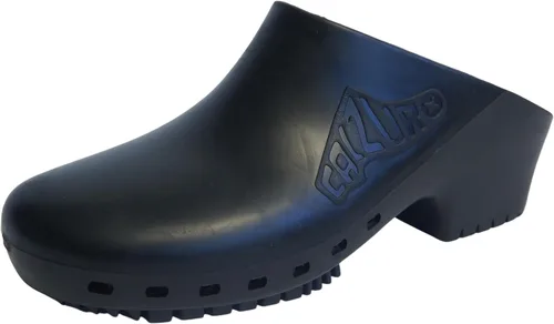 Miniatura 19 de CALZURO Zuecos de Trabajo Clásicos Sin Agujeros - Zuecos de Enfermería Unisex - Zapatos Antideslizantes - Zapatos de Cocina de Goma Autoclavables