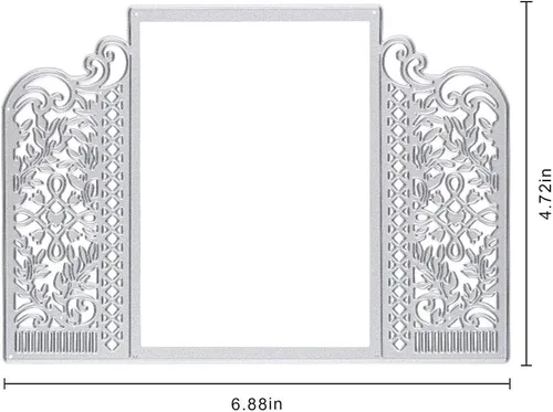Miniatura 2 de Troqueles de corte de metal con forma de tarjeta 3D, plantillas de grabación en relieve para manualidades, álbumes de recortes, álbum de fotos