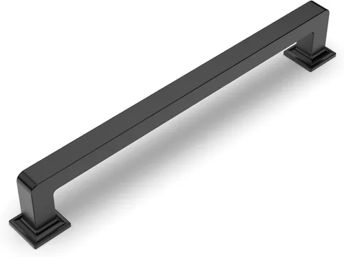 Miniatura 33 de Amerdeco - Paquete de 10 tiradores de latón cepillado para armarios con orificio central de 3 pulgadas (76 mm), tiradores para armarios de cocina