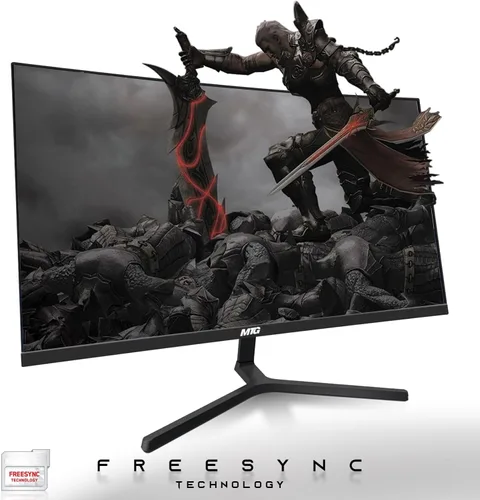 Miniatura 5 de MTG - Monitor curvo de 27 pulgadas, pantalla Full HD 1080P sin marco, audio HDMI DP USB, desenfoque de bajo movimiento, montaje VESA, combo