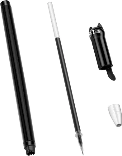 Miniatura 3 de Tbestmax 48 bolígrafos de gel de 0.015 in, bolígrafos de gel negros para suministros escolares de oficina