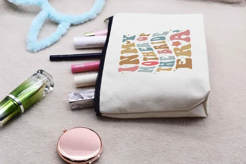 Miniatura 4 de LIBIHUA Obtener regalo de boda - Bolsa de maquillaje bolsa de cosméticos bolsa de viaje, Beige, 10-En Mi Madre del Pájaro