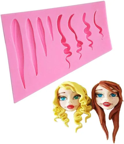 Miniatura 8 de Moldes de silicona para cara de bebé, herramientas para hornear, molde de arcilla polimérica hecha a mano, molde de chocolate Sugarcraft, 12 uds