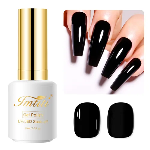 Miniatura 63 de Esmalte de uñas de gel con purpurina, 0.5 fl oz, color rosa brillante, de remojo, con LED, UV, kit de esmalte de uñas de gel para manicura en salón