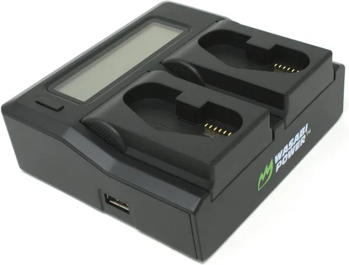 Miniatura 2 de Wasabi Power Cargador de batería dual para Canon LP-E19, compatible con EOS R3, EOS-1D Mark III, IV, X, X Mark II, III