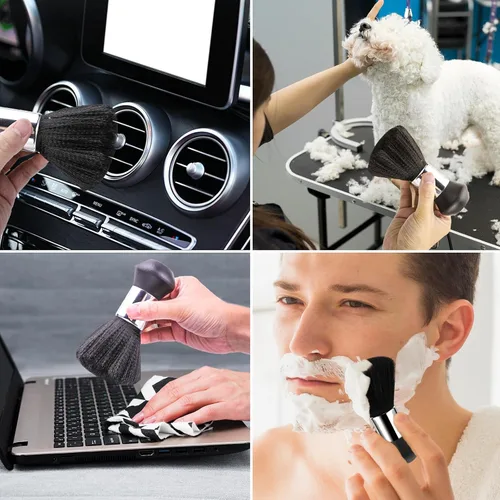 Miniatura 6 de 2 cepillos de peluquería para quitar el cabello suelto, cepillos profesionales de corte de cabello, cepillo de peluquero suave para cepillar