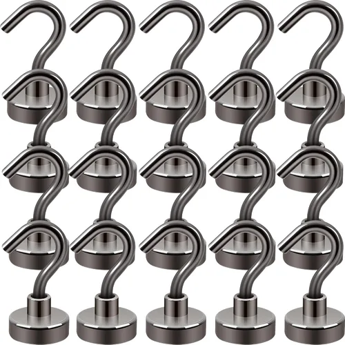 Miniatura 41 de Neosmuk Ganchos magnéticos, esenciales para cruceros, más de 32 libras, ganchos magnéticos resistentes para cabinas de cruceros, refrigerador