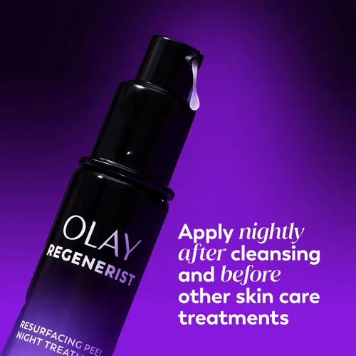 Miniatura 8 de Olay Regenerist - Exfoliante químico para cara, mascarilla facial durante la noche, cuidado de la piel antienvejecimiento, suero de noche