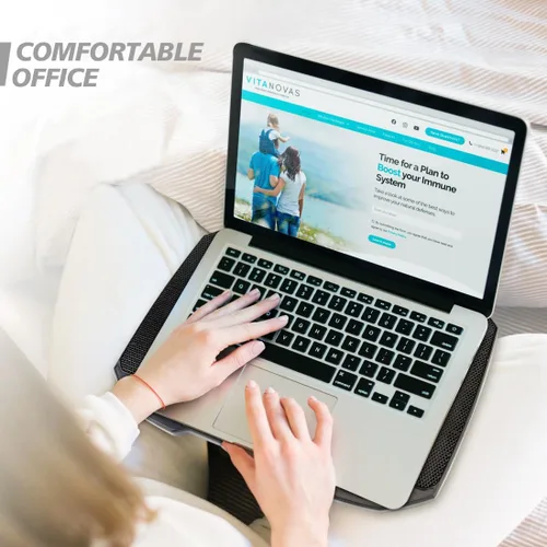 Miniatura 7 de AIMIUZI Almohadilla de Enfriamiento para Laptop Soporte Enfriador para Laptop, Almohadilla de Enfriamiento con Ventilador para Laptop para Laptops