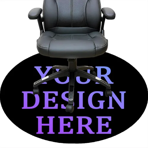 Miniatura 53 de Tapete redondo personalizado para silla de escritorio de oficina, diseño de tu propio logotipo de foto, texto, alfombrillas circulares