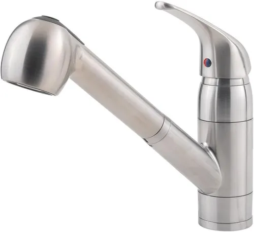 Miniatura 2 de Grifo de cocina de Pfister con un mango extraíble de 1 o 3 orificios, sin plomo, serie Pfirst, G133-10SS Acero inoxidable