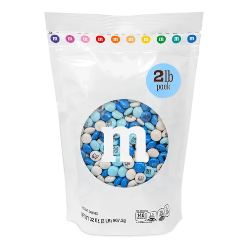Miniatura 17 de M&M’S World Favors de Chocolate al Leche para Niñas, 20 Paquetes de 0.75oz cada uno con M&M’S Rosados y Blancos para Fiestas de Revelación