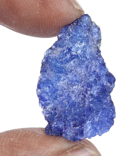 Miniatura 4 de GEMHUB Zafiro azul crudo natural de grado A piedra de zafiro en bruto de cristal curativo de 1550 quilates para cabina FD-417 Gema azul