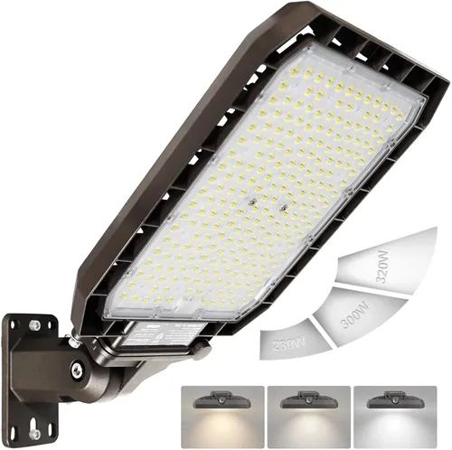 Miniatura 18 de HiBay Luz LED de granero del atardecer al amanecer con atenuación temporizada, 3CCT 80W 12000LM eqv 400-600W HPS/HID, iluminación de inundación